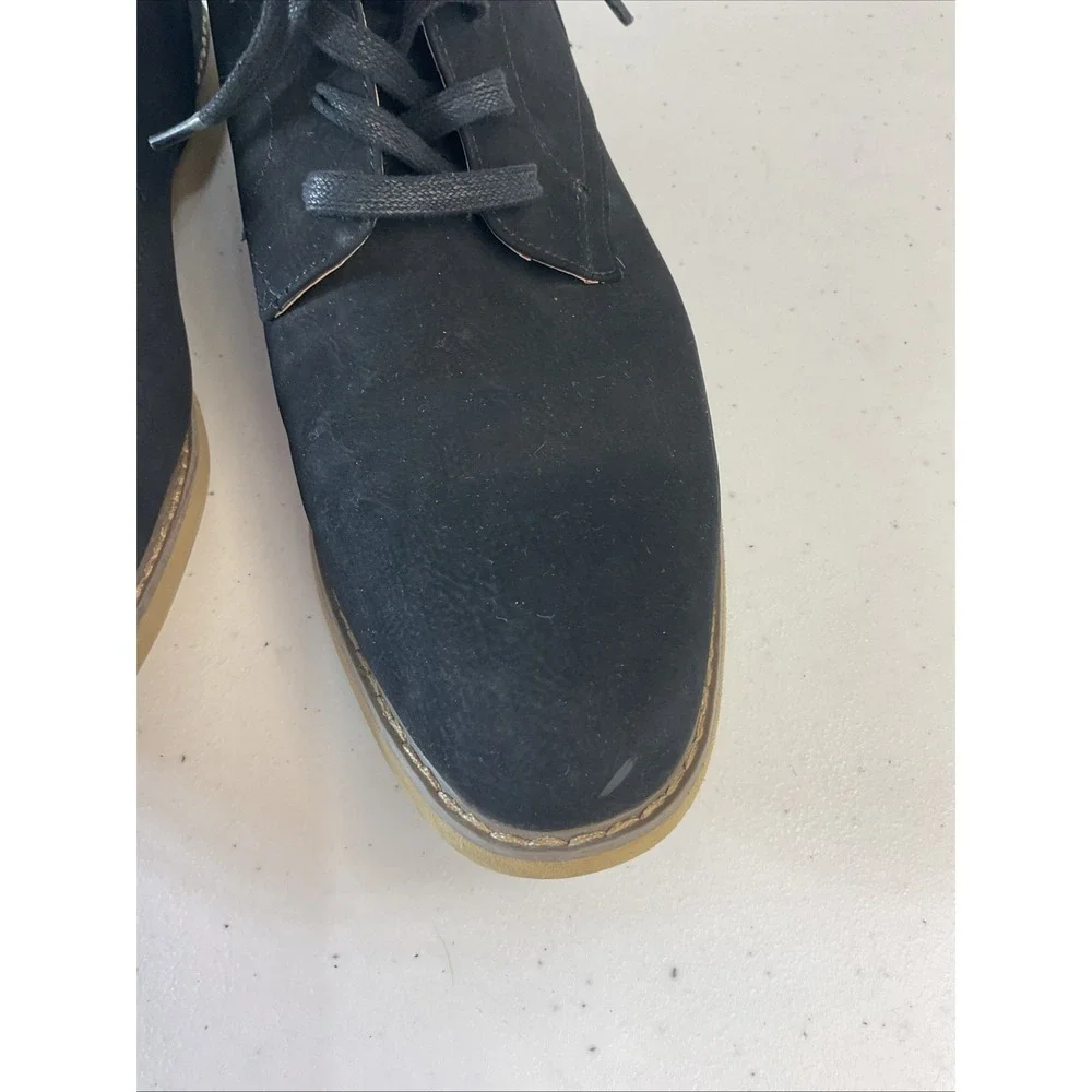 Perry Ellis Portfolio Men's Size 12 Black Suede‎ Chukka Ankle Boots Lace Up